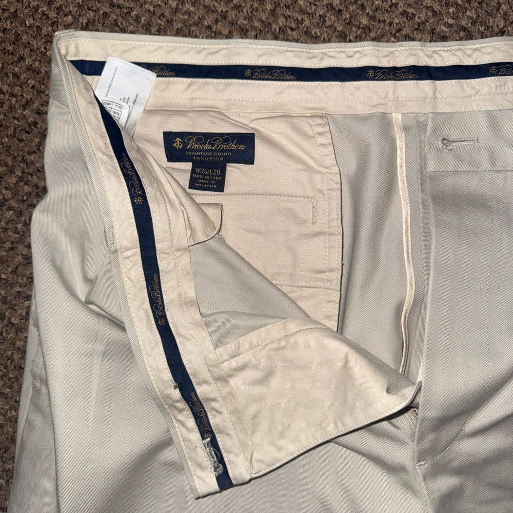 Brooks Brothers Pleated Cuffed Chino Pants